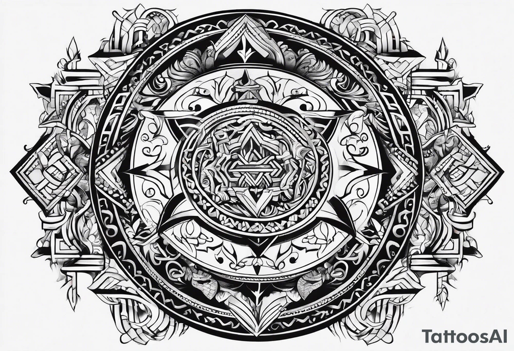Nordic, viking small and dainty symbol tattoo idea