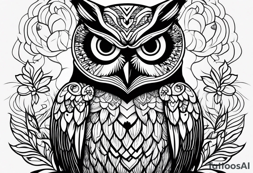 Owl family tattoo idea