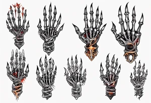 Razor fingers
Skeletal tattoo idea