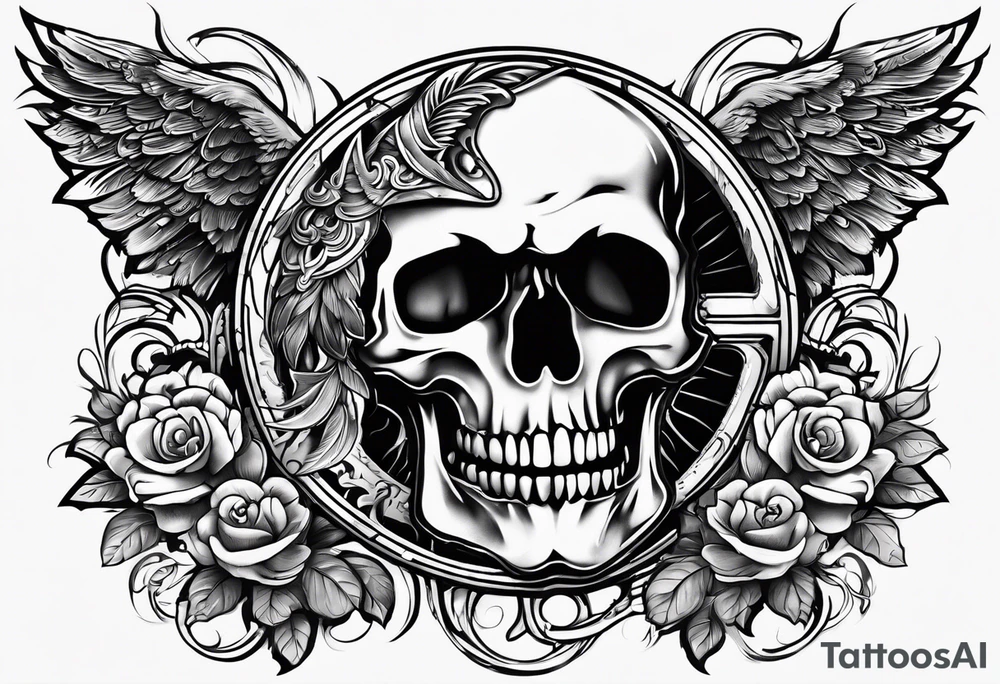 The number 1974 in Metallica font tattoo idea