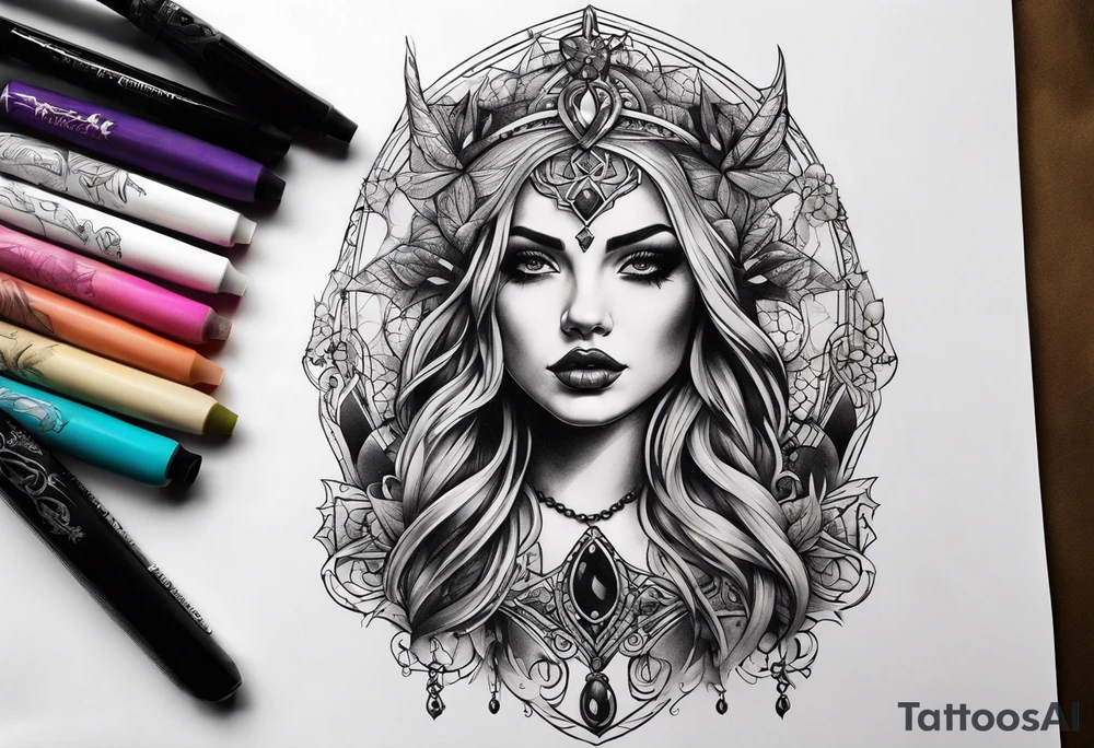 gothic tattoo idea