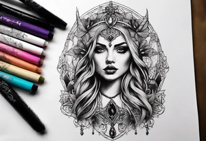 gothic tattoo idea