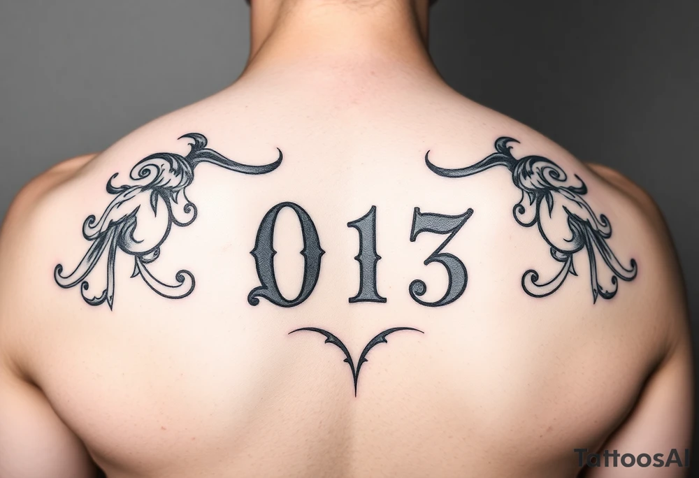 Date of birth rumour number tattoo idea