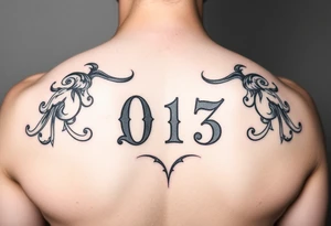 Date of birth rumour number tattoo idea