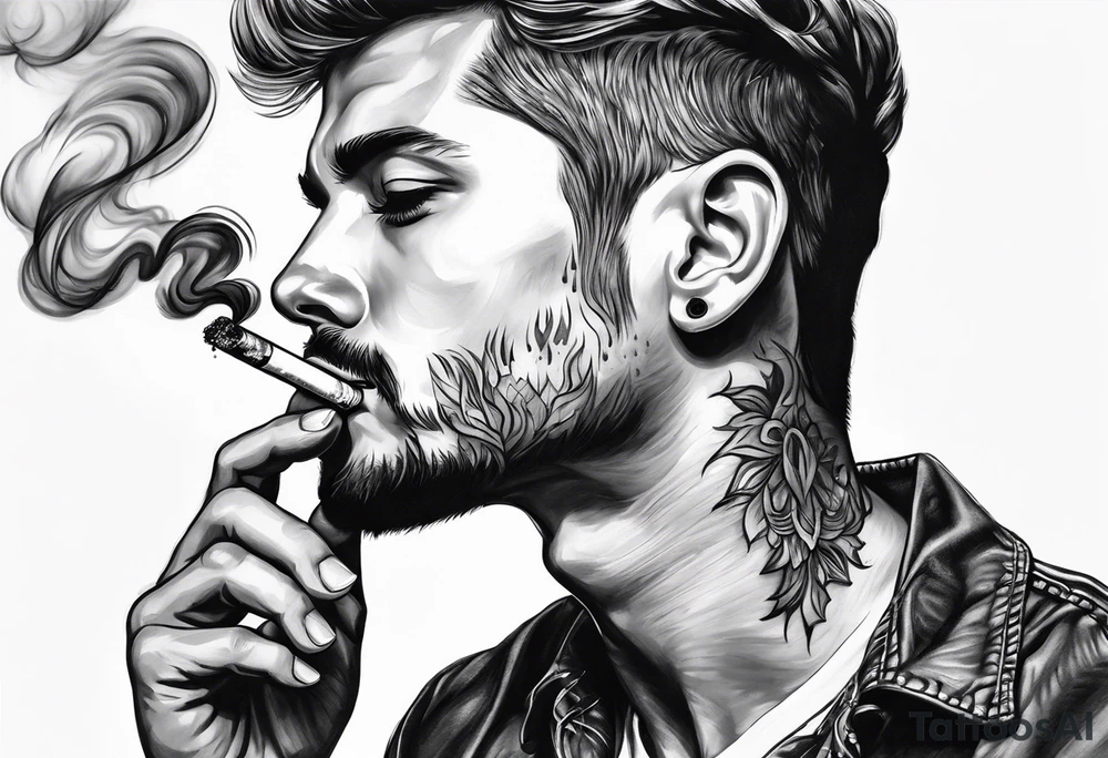 Draw me black smoke coming out of a cigarette tattoo idea Draw me black smoke coming out of a cigarette tattoo idea