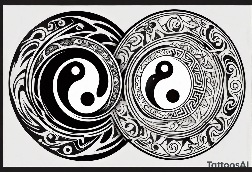 yin yang tattoo idea