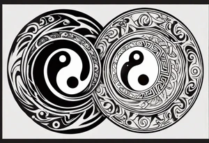 yin yang tattoo idea