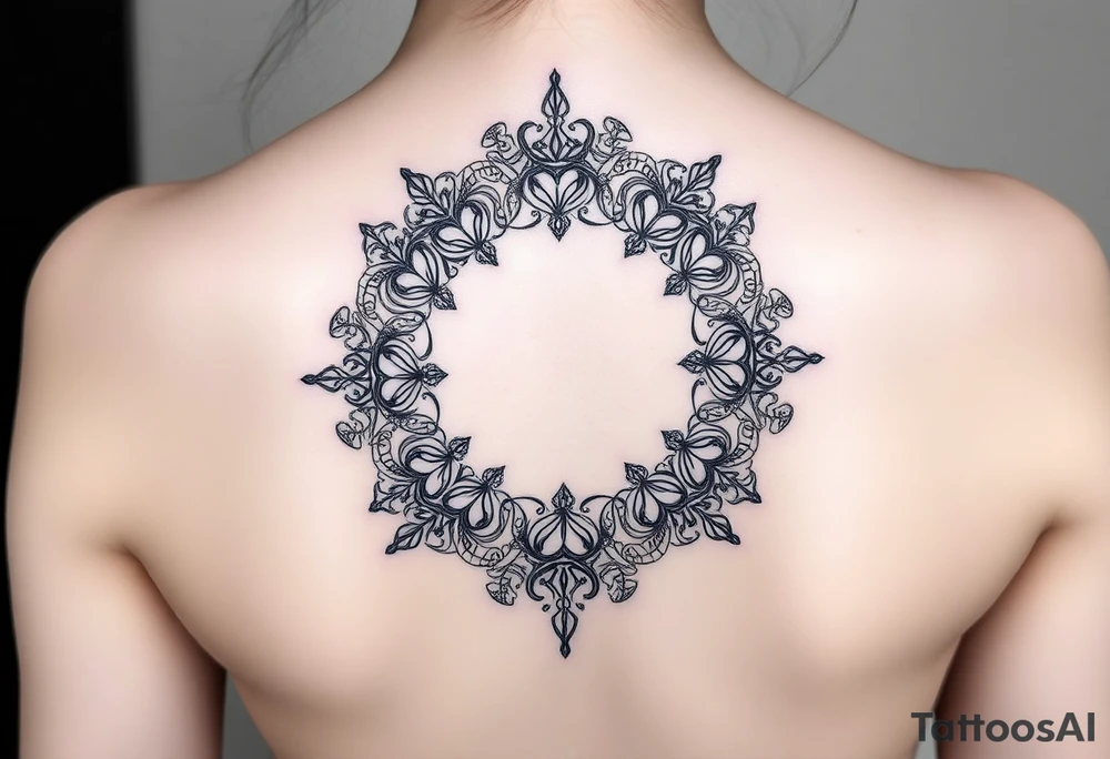 "life imitates art" in a circle tattoo idea