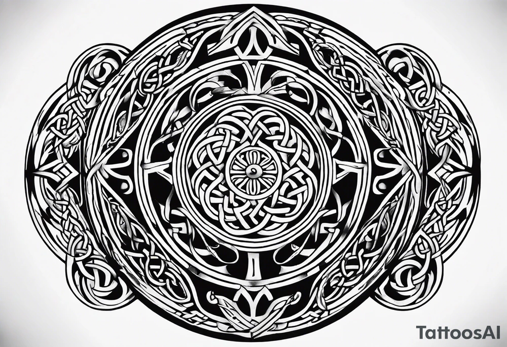 celtic circle tattoo idea