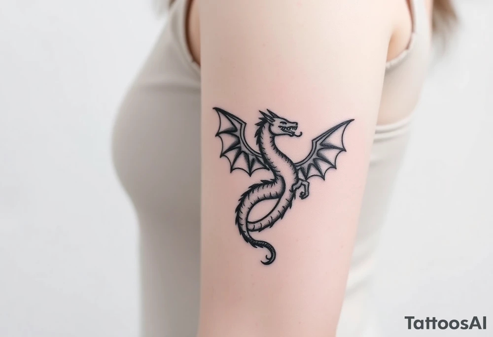 angel and dragon tattoo idea