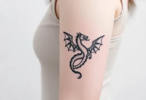angel and dragon tattoo idea