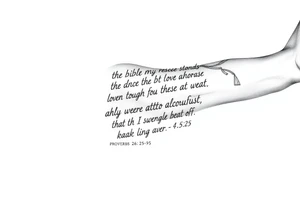 this bible verse proverbs 26: 25-26 tattoo idea