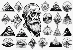 Old man on the mountain New Hampshire tattoo idea