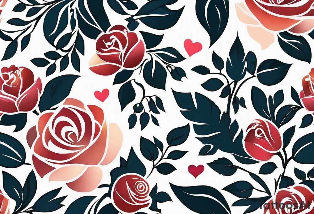 I would like a tattoo that covers the forearm, but with a light and airy design, leaving a lot of white space between the elements. The design should symbolize love and family, subtly incorporating the initials SDCM. I envision simple symbols like a rose or a heart, a dove, or a tree of life, with fine lines and an understated style. The tattoo should have a harmonious look while staying minimalist. tattoo idea