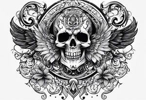 Traditional pheniox tattoo idea