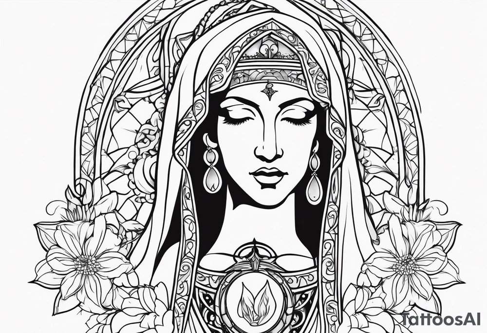 mother Mary tattoo idea