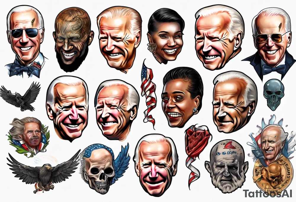 Cursed Joe Biden tattoo idea