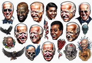 Cursed Joe Biden tattoo idea