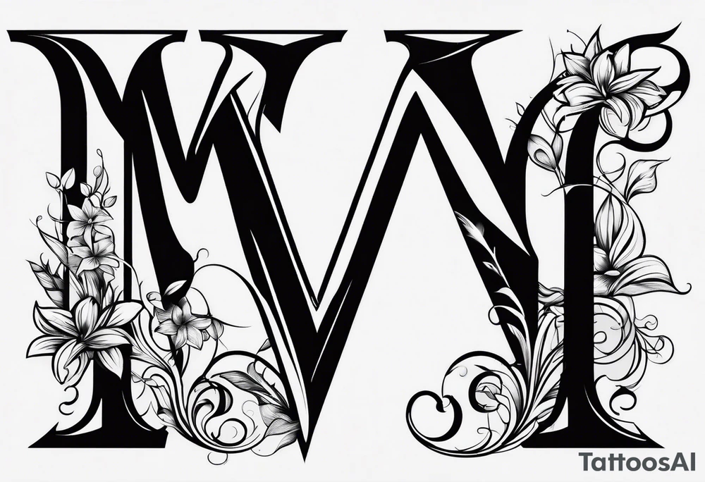 Small Letter m tattoo idea