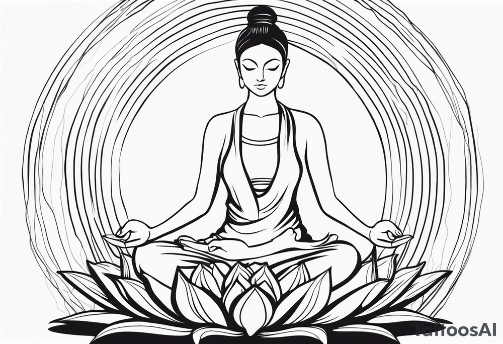 Lotus sitting position,meditating pose, silhuette tattoo idea Lotus sitting position,meditating pose, silhuette tattoo idea