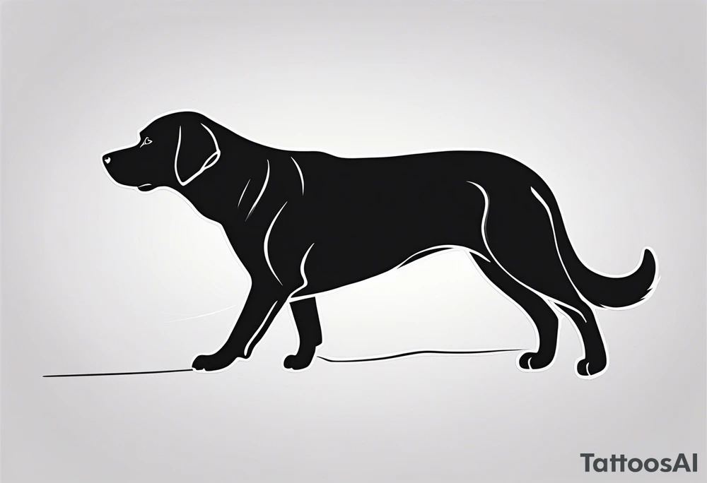 sticks a black lab would grab tattoo idea