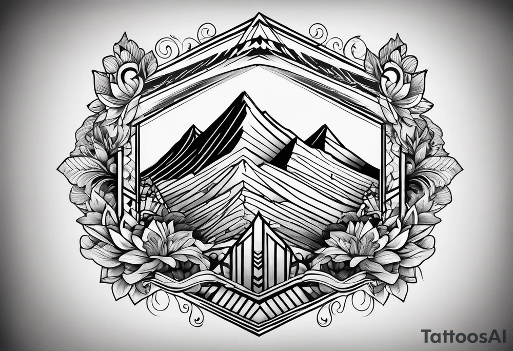 chevron tattoo idea