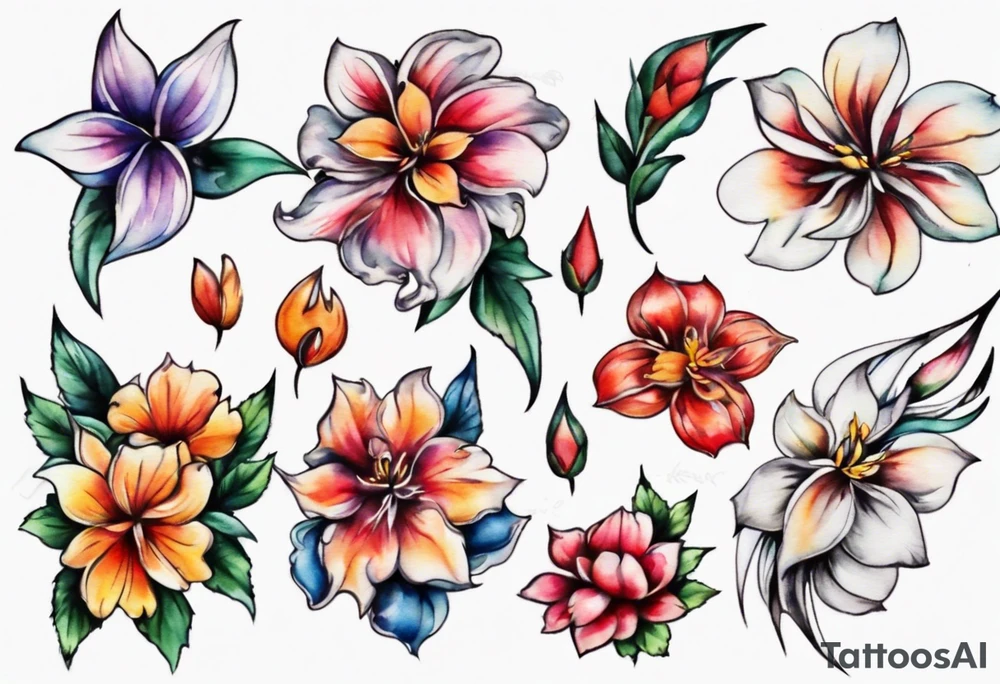 a bobinsana flower tattoo idea