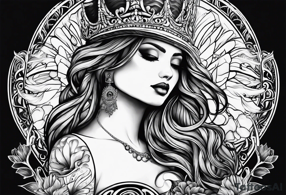corazon con la playa tattoo idea