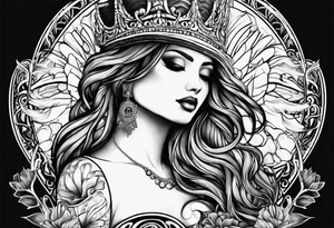 corazon con la playa tattoo idea