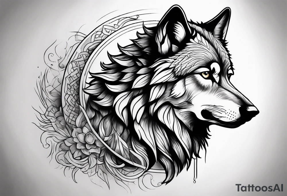Stoic Wolf tattoo idea