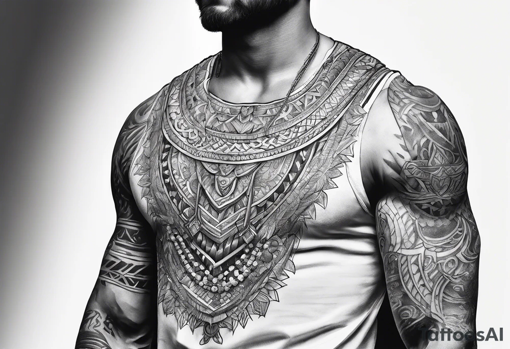 tattoo drawing ancient vest tattoo idea