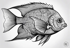Angelfish tattoo idea