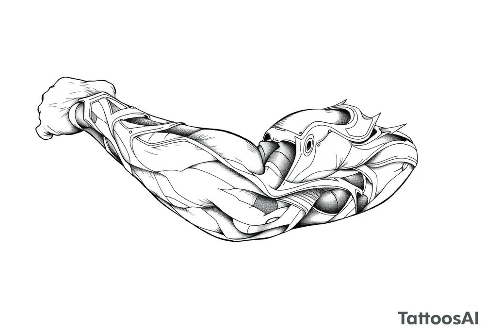 bold line tattoo idea