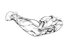 bold line tattoo idea