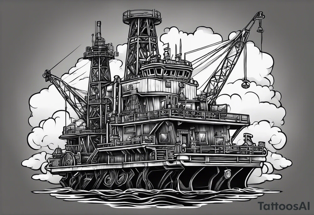 Texas,  oil rig,  Irish tattoo idea