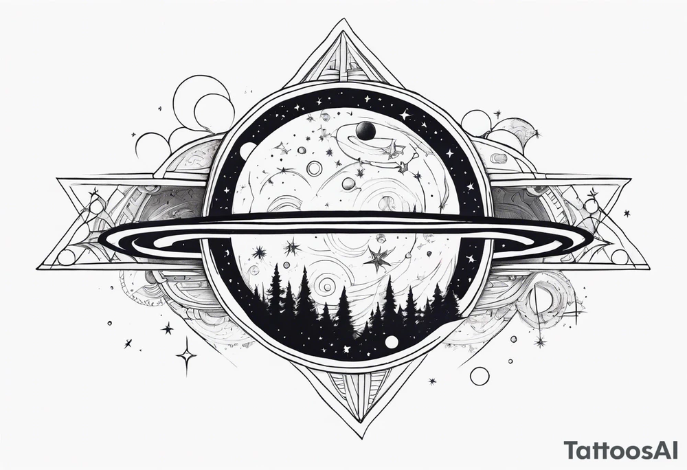 Astronomy tattoo idea