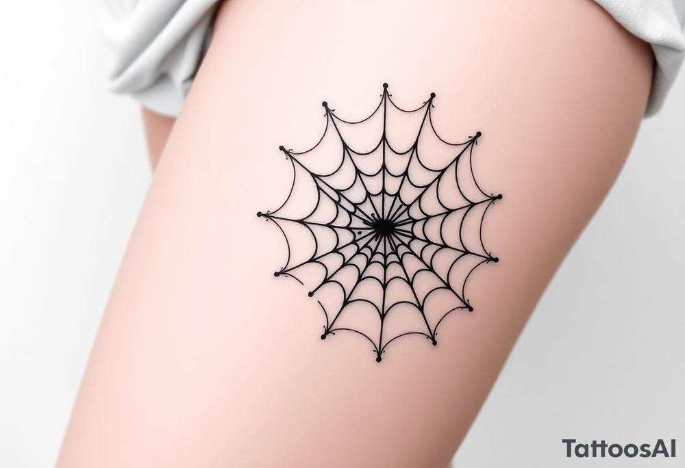 spiderweb tattoo idea