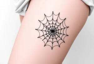 spiderweb tattoo idea