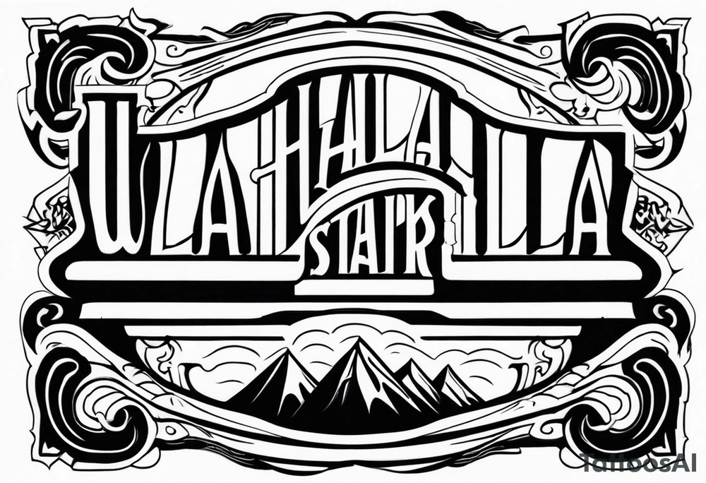 Valhalla stairs tattoo idea
