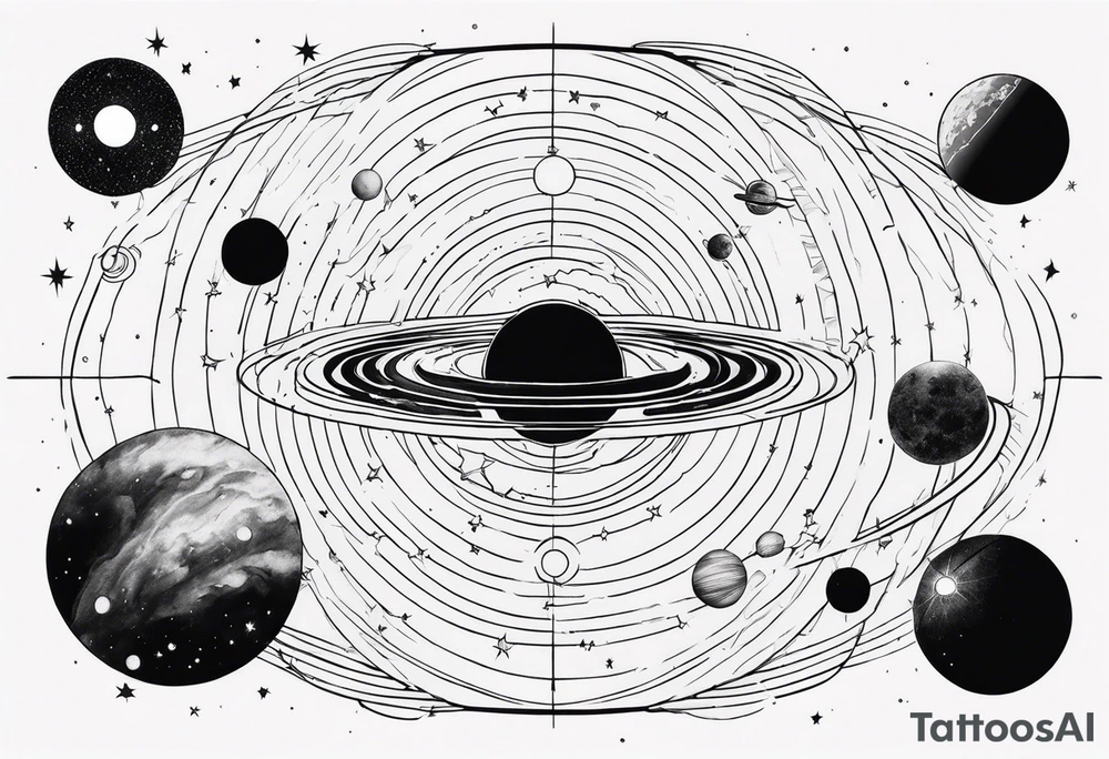 solar system, galaxy, superman tattoo idea
