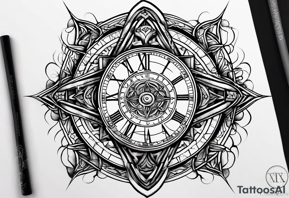 Roman numeral 9728 tattoo idea