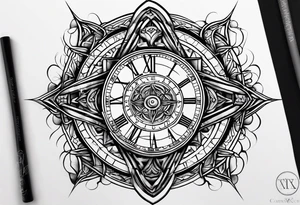 Roman numeral 9728 tattoo idea