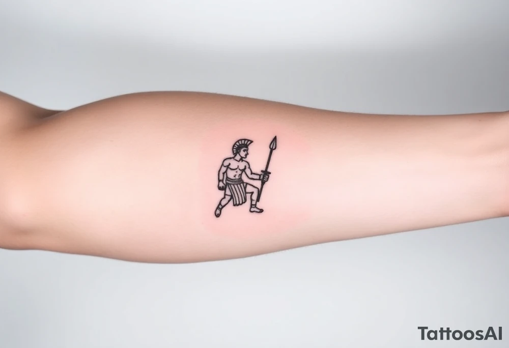 achilles the greek myth tattoo idea