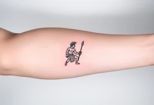 achilles the greek myth tattoo idea