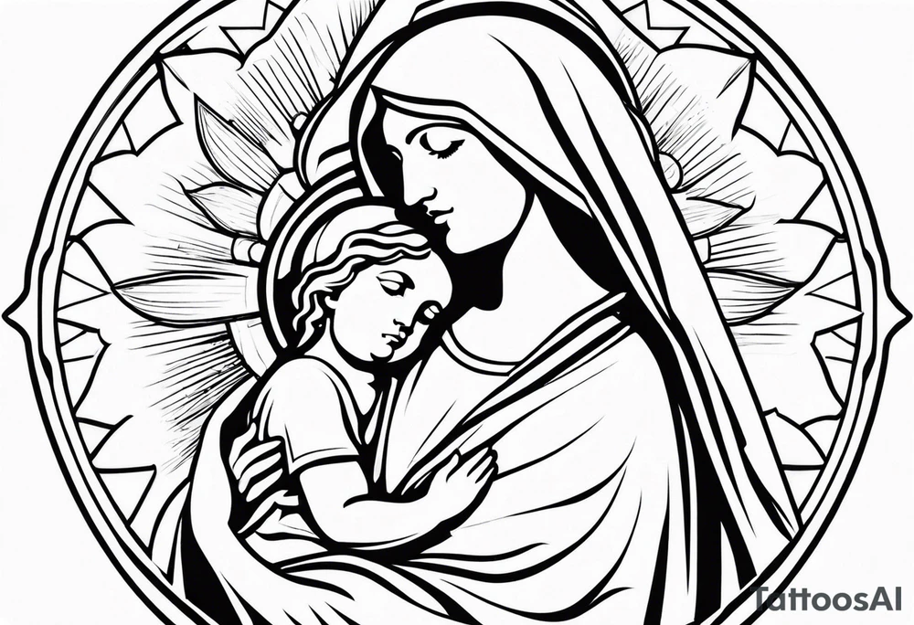 mother Mary tattoo idea