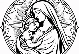 mother Mary tattoo idea