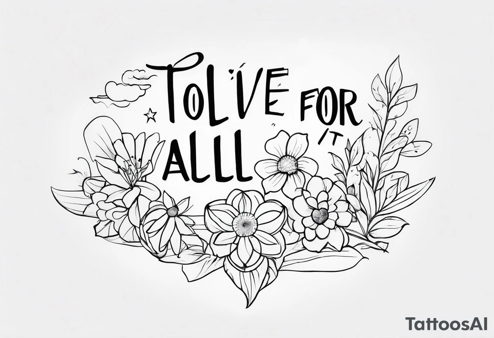 Lyrics ‘to live for the hope of it all’ tattoo idea