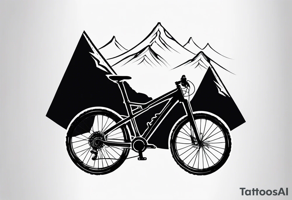 mountain bike tattoo idea