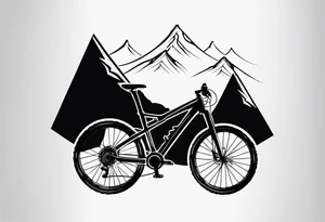 mountain bike tattoo idea