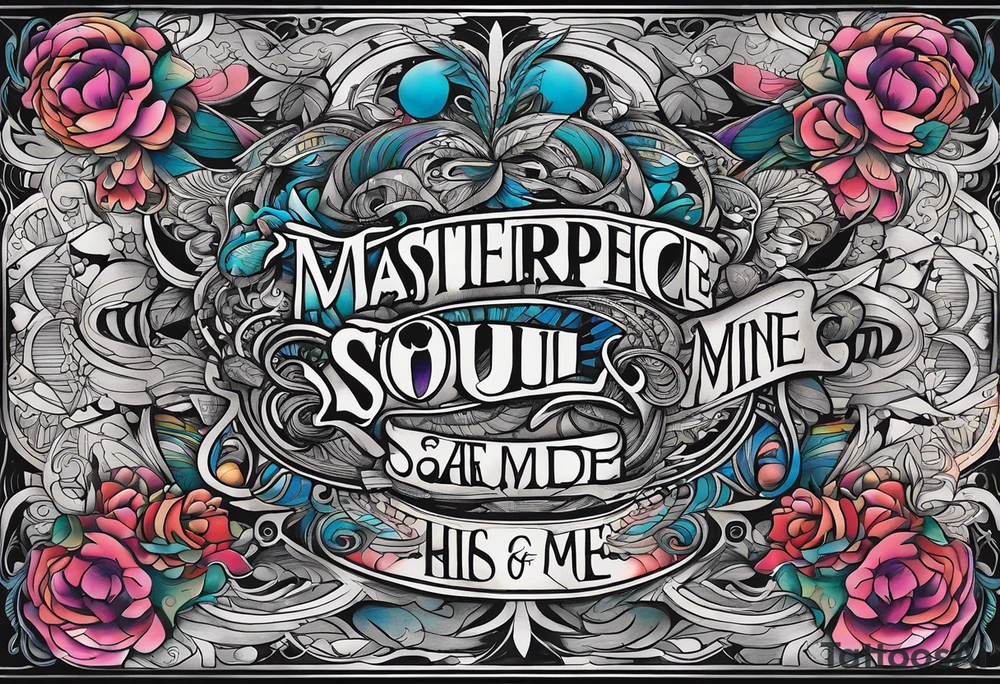 Script lettering saying"What ever our souls are made of, his and mine are the same" tattoo idea